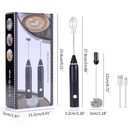 1 Electric Egg Beater, Coffee Mixer, Handheld Milk Frother, Electric Jam Maker, Butter Maker, Kitchen Food Mixer