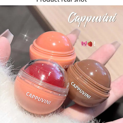 Cappuvini Vitality Juicy Blush Ball Natural Rosy Long-Lasting High Color Blusher Cream Face Makeup Rouge