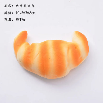 Artificial Bread Pressure Reliever Knead Stress Reliever  toy Fake Food Photography Prop Window Cabinet Model fidget toy gifts