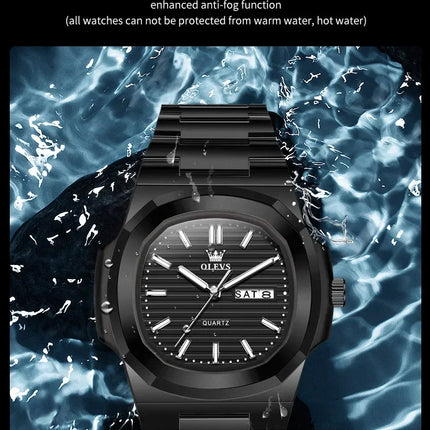 OLEVS Fashion Youth Watch Waterproof Date Week Luminous Watch for Unisex White Resin Men's Quartz Watches Student reloj hombre