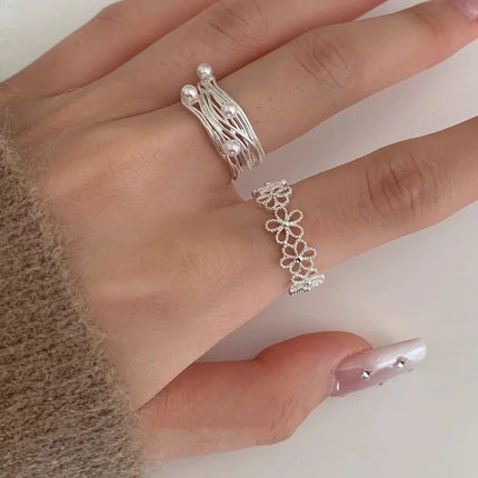 VENTFILLE 925 Sterling Silver Bow Tie Open Finger Ring For Women Gift Cute Design Fashion Jewelry Gift Wholesale