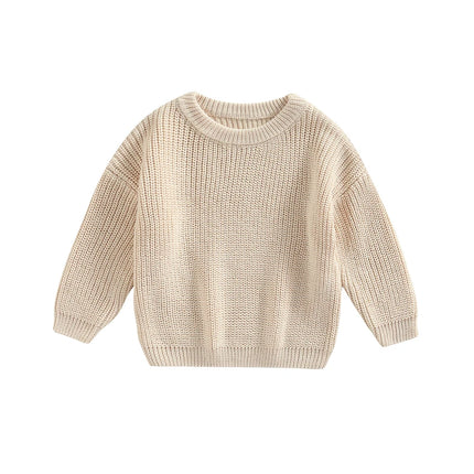 0-9M Autumn New Baby Boys Girls Clothes Baby Sweater Toddler Knit Sweater Newborn Knitwear Long Sleeve Cotton Baby Pullover Tops