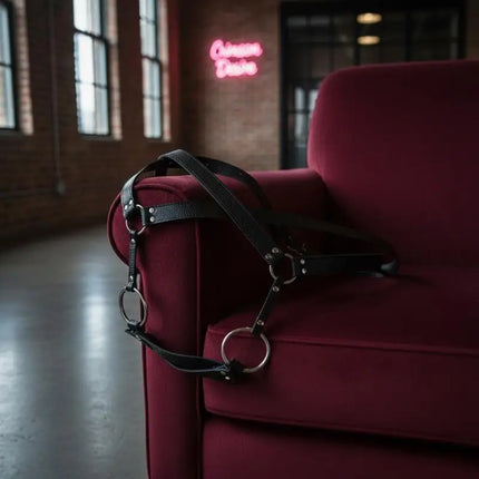 Amour NookBDSM Bondage,Sex Toys For Men Strap-on Butt Plug And Dildo Harness. Strapon Leather Chastity Panties