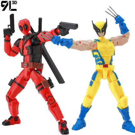 9L3D Articulated Actio Hero Model Collectible Figurine Super Hero Warrior Movie Creative Desktop Ornament Dummy13 Lucky T13 Gift