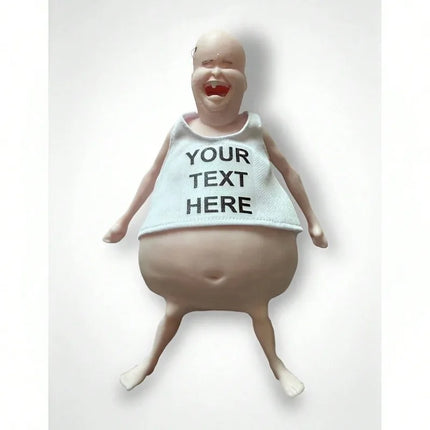 Weird & Cute Squishy Stress Relief Ball, Bizarre Adorable Fidget Toy, Unique Adult Squeeze Bald Old Man, Gag Gift Party Favor