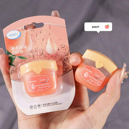 Fruit Series Lip Balm Set Lips Avocado Honey Peach Cream Lip Mask Natural Nourishing Plant Lip Balm Lips Care