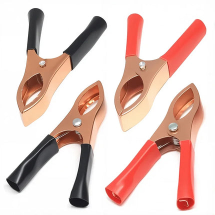 Red & Black Car Battery Clip Cables Alligator Charger Voltage Testing Tool Accessory 10-20pcs 30A Crocodile Spring Clamp