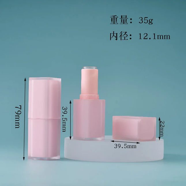10/30/50pcs Empty Lipstick Tube Lip Balm Tube 12.1mm Square Snap-on Type Lipstick Tube Packaging Empty Cosmetic Container