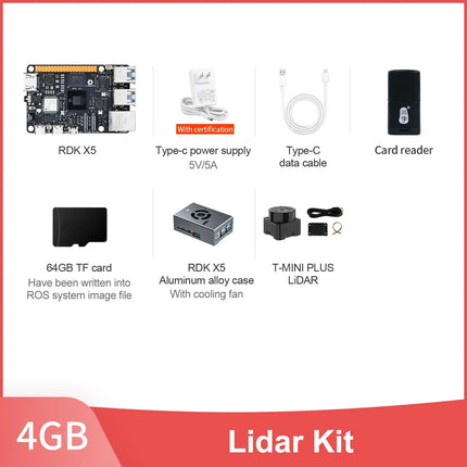 D-Robotics RDK X5 Development Board 4GB 8GB AI Large Model Powered By Sunrise 5 Chip 10 TOPS Computing Power for Robot Project