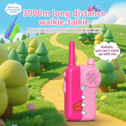 Children's walkie talkies, easy to operate, with a drop-proof design; parent-child outdoor educational toys.