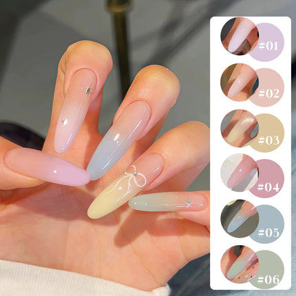 SHAKA 10ml New Popular Ice Pink Nail Gel Polish Set Semi Permanent Nail Art Soaking UV LED Nail Salon DIY Nail Salon Gel 4 sold