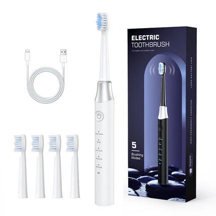 Dr.Yadent YD07 Electric Sonic Toothbrush Sensitive Gum Care Rechargeable Toothbrush 5 Modes Soft Brush Bristle 60 Days Life Long