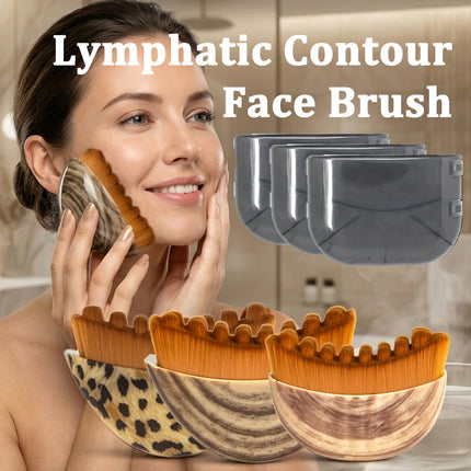 1/2 Pcs Lymphatic Contour Face Brush for Sculpting Anti-Puffiness, Detox & Lift, Improves Skin Glow Absorption