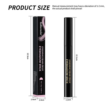 10 Colors Longwear Crease-proof Eyeshadow Pencil Stick Lasting Glitter Shimmer Matte Eye Shadow Highlighter Pen Eyes Makeup Too