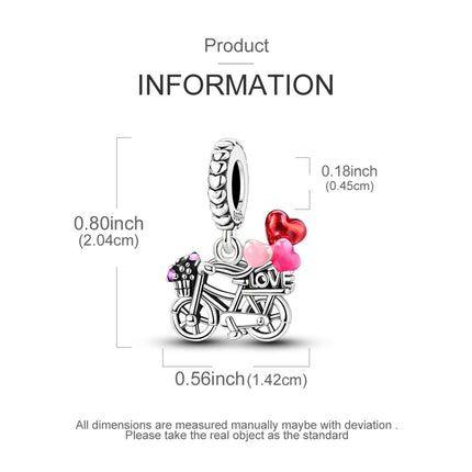 925 Sterling Silver Motorcycle Sports Car Bicycle Charms Pendents Fit Qikaola Original Bracelets Fine DIY Birthday Jewelry Gifts