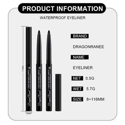 Matte/Pearlescent Eyeliner Gel Pencil Smooth Waterproof White Black Eye Liner Lying Silkworm Pen Cream Makeup for Eyes
