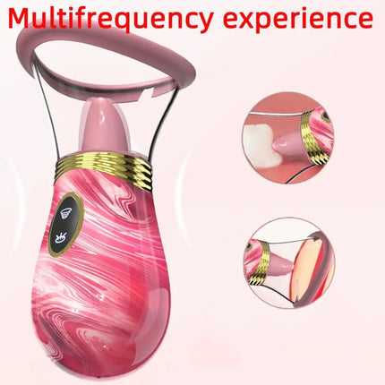 Sucking Vibrator Sex Toy for Women Clit Sucker Tongue Licking Removable Cup G Spot Nipple Vagina Clitoral Oral Vacuum Stimulator