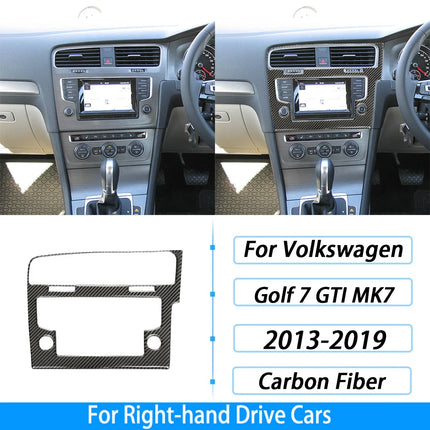 For Volkswagen Golf 7 GTI MK7 2013-2019 Carbon Fiber Gear Shift Air Outlet Window Lift Dashboard Suit Trim Car Interior Sticker