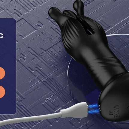 Prostate Massager Anal Plug with 9 Tension Shock Flapping Thrusting Vibrating Butt Plug APP Control Male Vibrator Adult Sex Toys