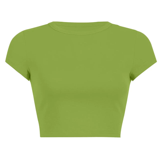 Vintage Clothes for Women Solid Color Short Style Crop Top Sexy Y2k Tops Woman 2024 Aesthetic Women's Blouses Harajuku Summer