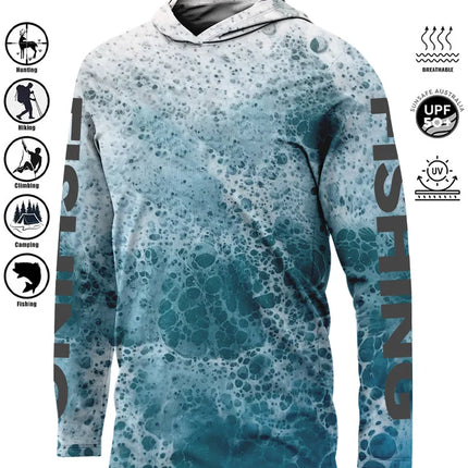 Fishing Shirt Hoodie,UPF 50+ Uv Protection Quick Dry Tops Breathable 2025 Outdoor Moisture Wicking Jersey Fishing Apparel shirts