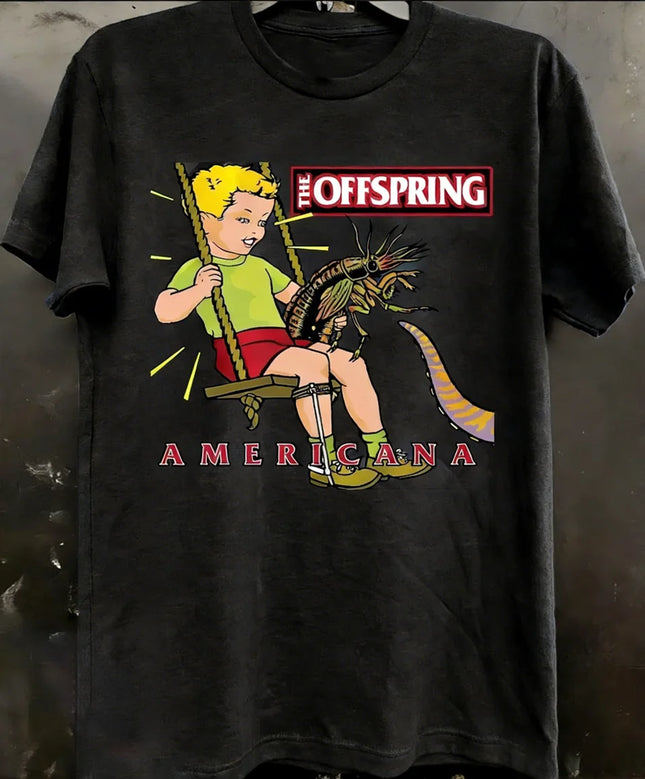 The 2025 The Offspring Americana Album Cover T-shirt Is Comfortable Breathable High-quality Brand Retro Street Y2K Casual Tops