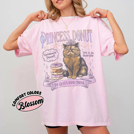 Princess Donut Comfort Colors Shirt Dungeon Crawler Carl Tee SciFi Fantasy Top Bookish Apparel for Readers Funny Book Lover