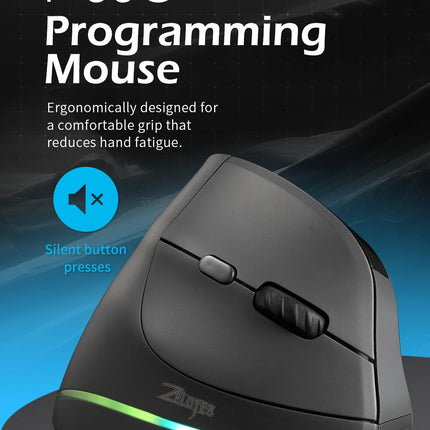 Lefon 2.4G Ergonomic Mouse Vertical Wireless Mouse Rechargeable Gaming Mice for PC Laptop MacOS Office F35C/F35B/F35 버티컬 마