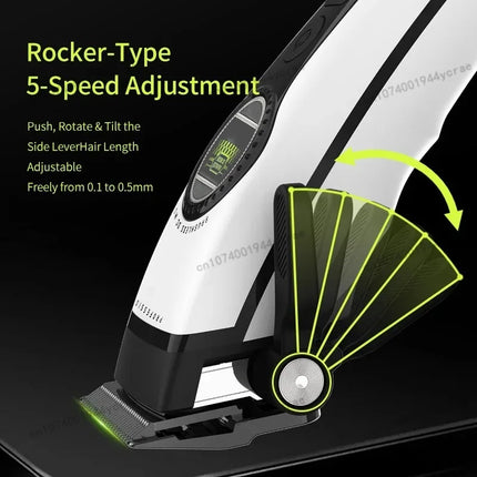 Kemei KM1593/1595 Is Equipped with An External Brushless Hair Clipper for Men's Professional Hair Clippers That Are Rechargeable