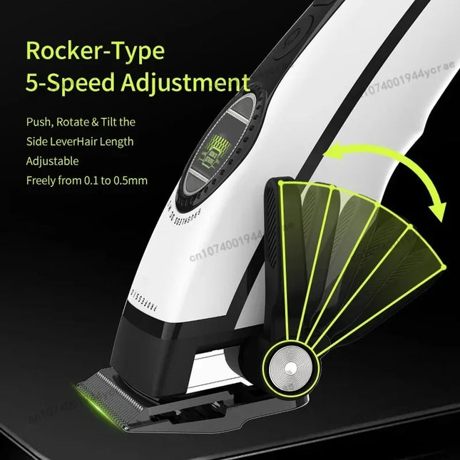 Kemei KM1593/1595 Is Equipped with an External Brushless Hair Clipper for Men's Professional Rechargeable Hair Clippers