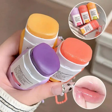 [MP]Gege bear 8.2g Large Capacity Lip Balm Keychain Pendant Hydrating & Moisturizing Lip Care As Lipstick Base & Accessory