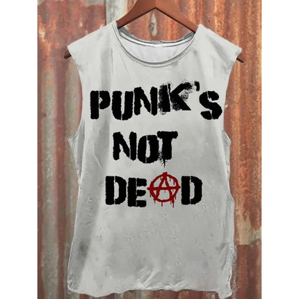 Neutral Tank Retro Satan Curse Sheep 3D Printed Tank Top Punk Style Street Fashion Casual Men's Tank Top Plus Xs-5XL
