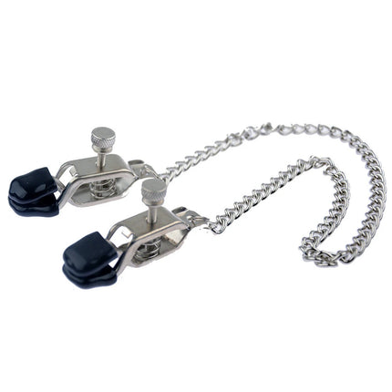Stainless Steel Metal Chain Nipple Milk Clips Breast Clip Sex Slaves Nipple Clamps Sex Toys Butterfly Style For Couples