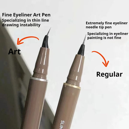 JUDYDOLL Ultra-fine Liquid Eyeliner Skinny Curved Brushwork Long lasting Waterproof Anti Shake Fast Drying Slim Enlarged Eyes