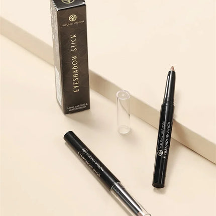 Glitter Brown Eyeshadow Pen Waterproof Lasting Shimmer Matte Lying Silkworm Eyeshadow Pencil Highlighter Stick Eyes Makeup Tools