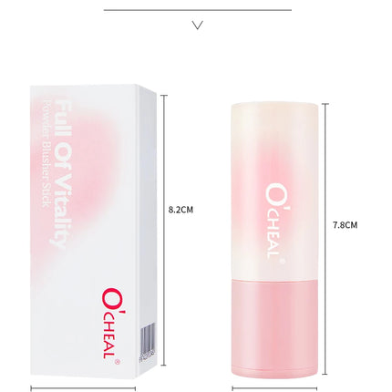 Blush Stick Brightening Contour Powder Shadow Blusher Waterproof Eyes&lip Cheek Tint Beauty Blush Stick Sponge Makeup Cosmetics