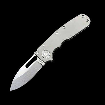 Andrew Demko Shark Cub Deep Carry Ceramic Bearing Titanium Handle Mark S35VN  Folding knife