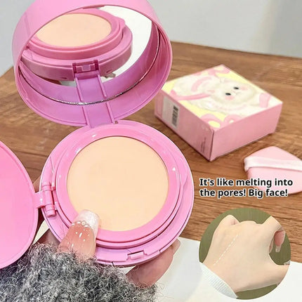 Two In One Cushion Matte Powder & Concealer Makeup Oil-Control Foundation Makeup Pore Invisible Concealer Long-Lasting Makeup