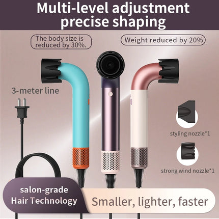 Professional 5 in 1 Hair Dryer with Hot  Cold Air Function Thermostatic Protect Hair Lightweight Portable Blow Dryer Fast Drying