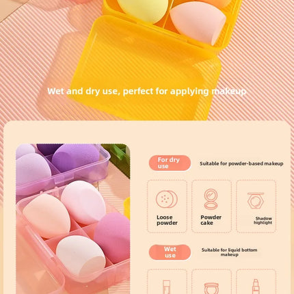 Magic Foundation Makeup Brush Set Soft Beauty Blender Gourd Shaped Makeup Sponge Loose Powder Brush Cosmetic Tools Kit