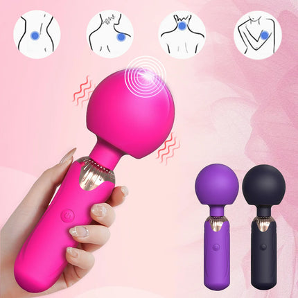 FF new women's masturbator strong head AV vibrator female multi frequency vibrator small massage stick adult female utensil