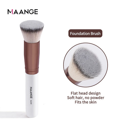 Maange 1PCS Makeup Brush with Box Foundation Concealer Powder Blush Contour Brush Dense Soft Bristle Brush Beauty Tool For Women