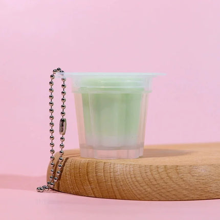 jelly Macaron pudding keychain Knead the stress-relieving jelly pendant to make it soft and simulate the snack bag pendant