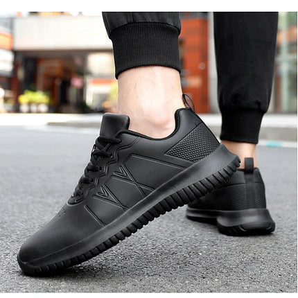 Chef shoes four season soft-sole anti-slip oil-proof waterproof portable kitchen work shoes fashion plus size casual men's shoes