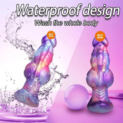 Monster Knots Dildo Anal Plug Realistic Silicone Huge Big Fantasy Toy with Suction Cup Base for Adults