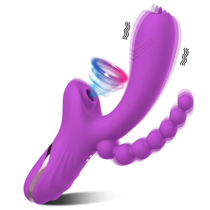 Sex Toys Clit Sucker Dildo Vibrator for Women Female masturbation Clitoris G Spot Tongue Licking Anal Stimulator Fast Squirt 18+