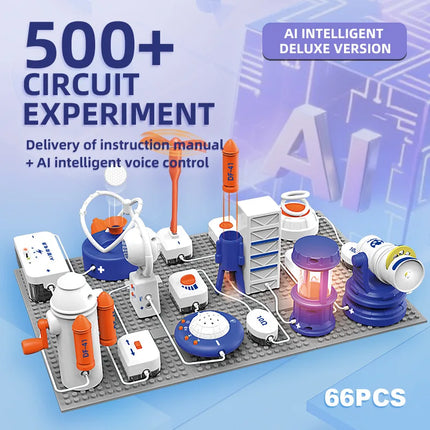 Children's Science Experiment Set Electronic Building Blocks Physics Circuit Assembly Educational Learning Toy Gift