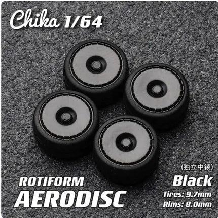 1/64 Chika Nabes Wheels or Brake Caliper 8.9mm 9.7mm 10.5mm Model Car Tires Rim Work S1 VSXX for 1:64 HW Tomy Mini GT Alloy Cars
