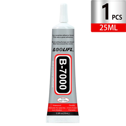 1-10Pcs Loolifl B-7000 Super Glue Safety Materials Epoxy Resin Repair Cell Phone Touch Screen Jewelry Craft Liquid Adhesive 15ml