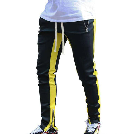 2025 New Men Bodybuilding Pant Autumn Spring Sweatpants Casual Solid Slim Harajuku Style Trousers Drawstring Full Length Pants